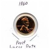 1960 Proof Lincoln Cent - Large Date