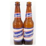 * 2 Vintage 1972 Breunig's Beer Bottles - 12 oz