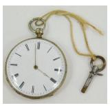 Antique Pocket Watch, Swiss or French 4-Jewel