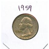1959 Washington Silver Quarter