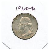 1960-D Washington Silver Quarter
