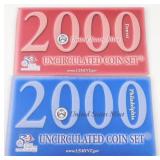 2000 United States Mint Uncirculated Coin Set
