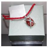 Anthony Nak Sterling Chocolate Jade & Turquoise