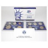 2002 United States Mint Proof Set with State