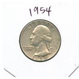 1954 Washington Silver Quarter
