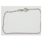 Vintage Sterling Silver Bracelet - 7ï¿½, 0.84 grams