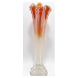 * Northwood Carnival Glass Ruffled Vase - Approx.