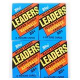 4 Sealed Packs of 1986 Topps Leaders Super Glossy