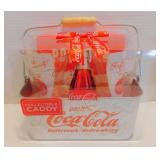 * New Coca-Cola Metal Caddy & Glasses