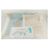 Vintage Maps including a WWII, and Pine Ridge Map