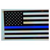 New Thin Blue Line Flag 3'x5' with Brass Gromets