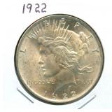 1922 Peace Silver Dollar