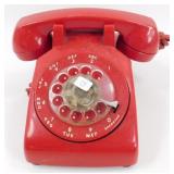 Old Tabletop Red Telephone