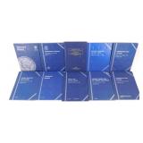 9 Vintage Whitman Coin Folders and 1982 Handbook
