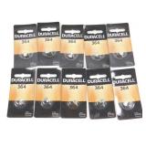 Lot of 10 Brand New Duracell 364 Batteries
