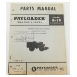 Vintage 1958 Payloader Tractor-Shovel H-70 Parts