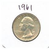 1961 Washington Silver Quarter