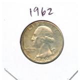 1962 Washington Silver Quarter