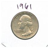 1961 Washington Silver Quarter