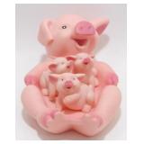 Big Soap Tray & 3 Pigs