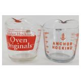 * 2 Anchor Hocking Measuring Cups