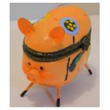 Whimsical Pig Trinket Box
