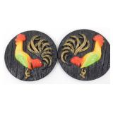 * Chalkware Roosters - Miller Studio Inc.
