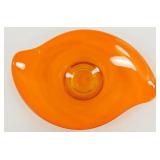 * Viking Glass Persimmon Color Mint Tray - 8" x