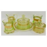 * Riverside Glass Works Ranson Pattern Wellsburg,