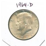 1964-D Kennedy Silver Half Dollar