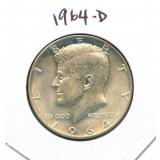 1964-D Kennedy Silver Half Dollar