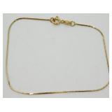 Gold Over Sterling Silver Bracelet - 7.5ï¿½, 0.75