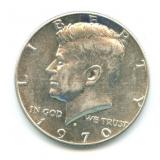 1970-D Kennedy Silver Half Dollar - 40% Silver