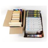 ** Sci-Fi Books and Star Trek VHS Tapes
