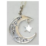 Sterling Silver I Love You To The Moon and Back