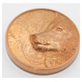 Mongolia Mystic Wolf 50g Copper Coin