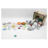 Large Group of Pinback Buttons