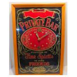 * Private Bar Clock 19'x13'