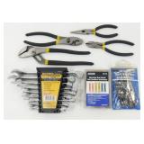 4 Different Pliers, 16-pc Hex Key Set, 9-pc