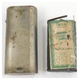 Antique Flashlight with Old Battery