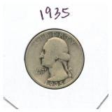 1935 Washington Silver Quarter