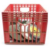 * Milk Crate with Grinding Wheels & Discs