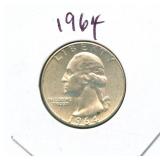 1964 Washington Silver Quarter