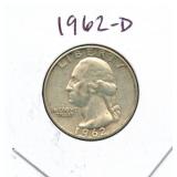 1962-D Washington Silver Quarter