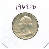 1962-D Washington Silver Quarter