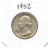 1952 Washington Silver Quarter