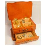 Vintage Broaches & Jewelry Box
