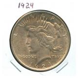 1924 Peace Silver Dollar