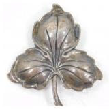 Sterling 3-Leaf Pin by Jewelart