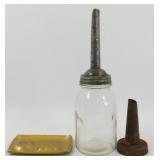 * Old Oil Bottle with Two Spouts plus a Vintage